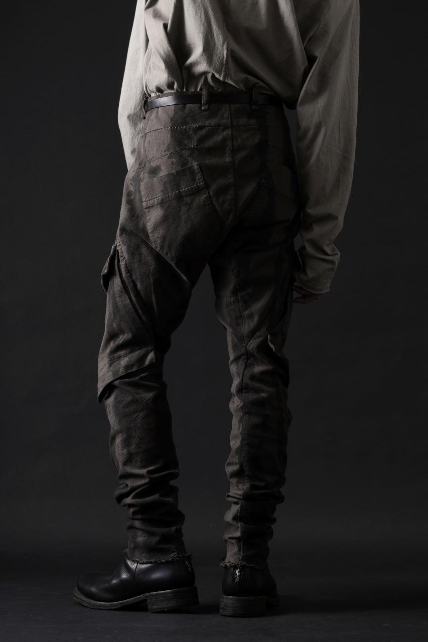 画像をギャラリービューアに読み込む, masnada BAGGY CARGO PANTS / STRETCH MICRO RIP COTTON (CAMO DUST)
