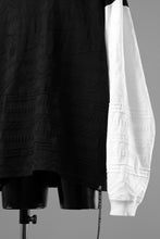 画像をギャラリービューアに読み込む, mastermind JAPAN LINKS JACQUARD LS TEE / BOXY FIT (BLACK x WHITE)