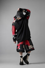 画像をギャラリービューアに読み込む, MASSIMO SABBADIN FULL BORO STYLE BASKET SHORTS (BLACK x RED #A)