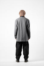 画像をギャラリービューアに読み込む, TARO HORIUCHI / th products Collarless Jacket / active setter tweed knit (gray)