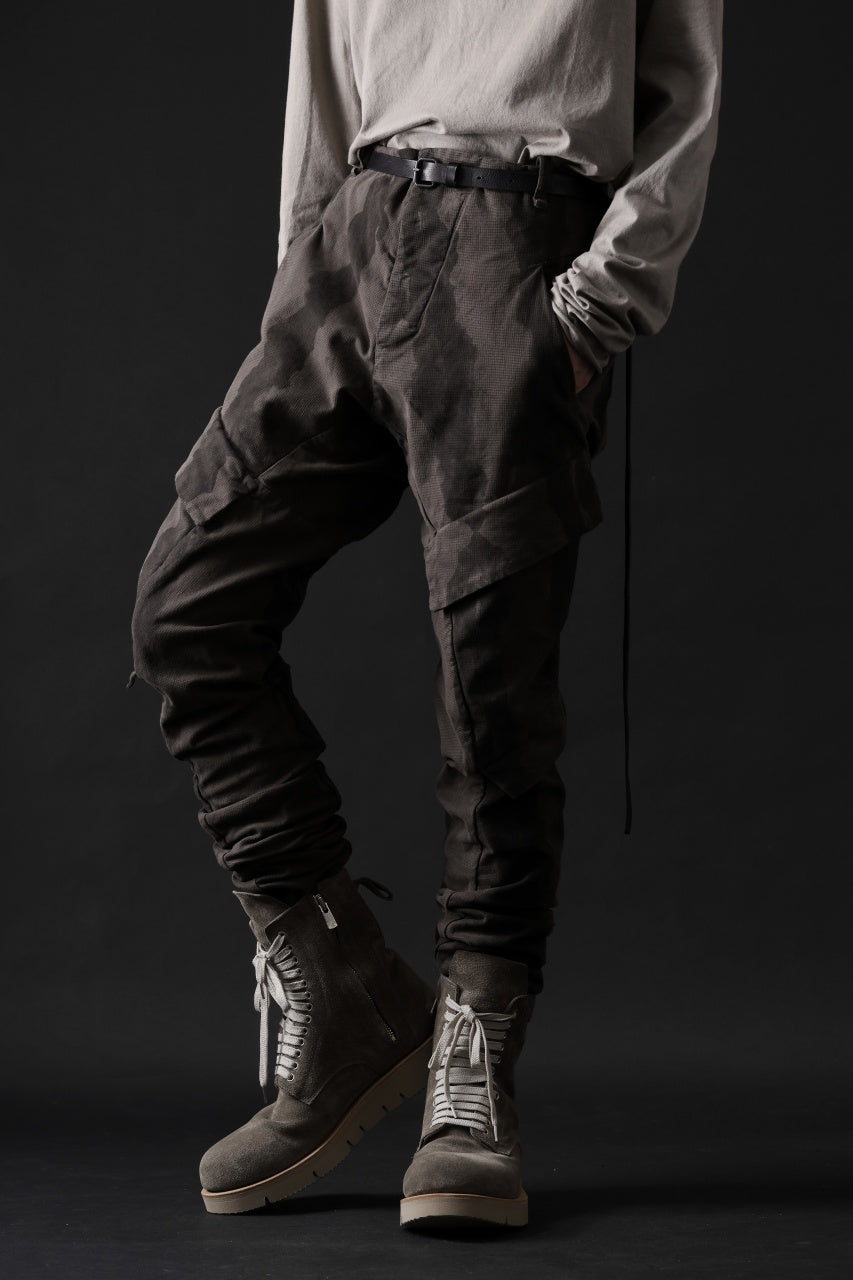 画像をギャラリービューアに読み込む, masnada BAGGY CARGO PANTS / STRETCH MICRO RIP COTTON (CAMO DUST)