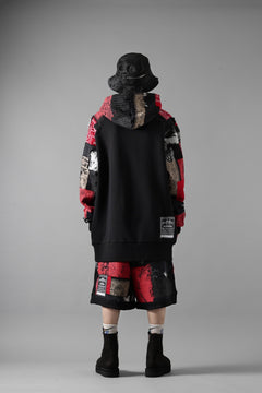 画像をギャラリービューアに読み込む, MASSIMO SABBADIN FULL BORO STYLE BASKET SHORTS (BLACK x RED #A)