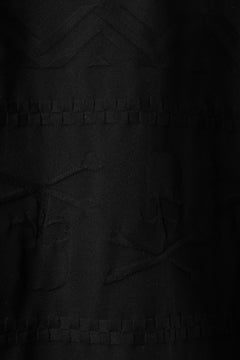 画像をギャラリービューアに読み込む, mastermind JAPAN LINKS JACQUARD LS TEE / BOXY FIT (BLACK x WHITE)