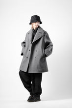 画像をギャラリービューアに読み込む, TARO HORIUCHI / th products Marine Over Coat / active setter tweed knit (gray)