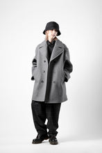 画像をギャラリービューアに読み込む, TARO HORIUCHI / th products Marine Over Coat / active setter tweed knit (gray)