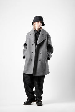 画像をギャラリービューアに読み込む, TARO HORIUCHI / th products Marine Over Coat / active setter tweed knit (gray)