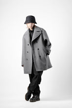 画像をギャラリービューアに読み込む, TARO HORIUCHI / th products Marine Over Coat / active setter tweed knit (gray)