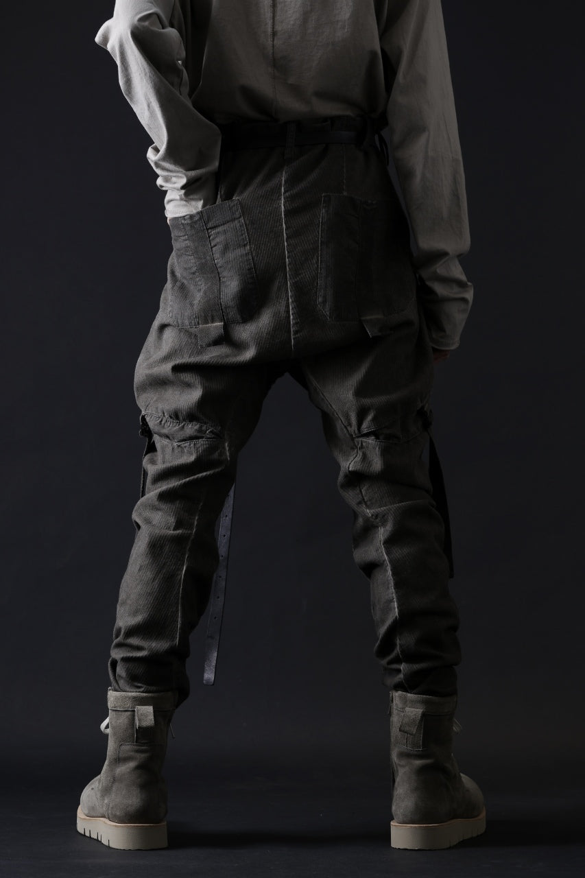 画像をギャラリービューアに読み込む, masnada BAGGY GUSSET POCKET PANTS / STRETCH RELIEF STRIPE COTTON (DUST)