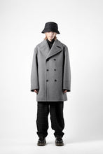 画像をギャラリービューアに読み込む, TARO HORIUCHI / th products Marine Over Coat / active setter tweed knit (gray)