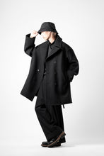 画像をギャラリービューアに読み込む, TARO HORIUCHI / th products Marine Over Coat / active setter tweed knit (black)