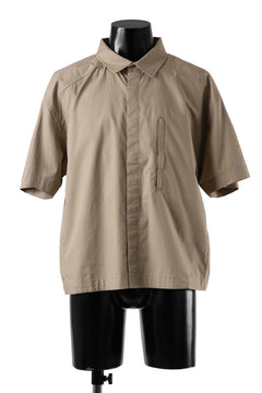画像をギャラリービューアに読み込む, entire studios ZIP POCKET SHORT SLEEVE SHIRT (CAMEL)