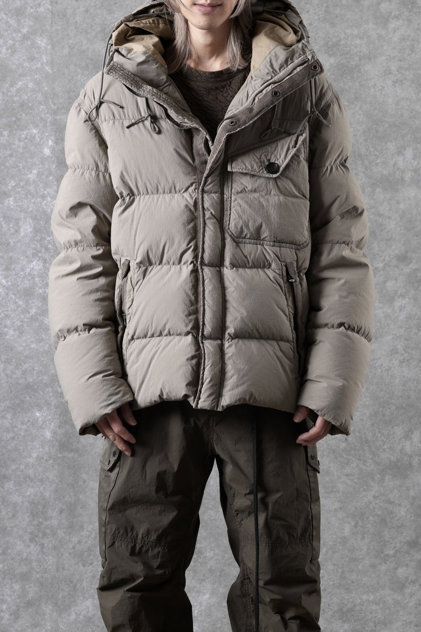画像をギャラリービューアに読み込む, Ten c SURVIVAL DOWN JACKET / GARMENT DYED (ASH GRAY)