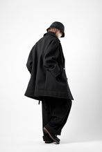 画像をギャラリービューアに読み込む, TARO HORIUCHI / th products Marine Over Coat / active setter tweed knit (black)