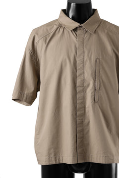 画像をギャラリービューアに読み込む, entire studios ZIP POCKET SHORT SLEEVE SHIRT (CAMEL)