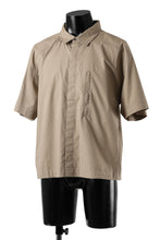 画像をギャラリービューアに読み込む, entire studios ZIP POCKET SHORT SLEEVE SHIRT (CAMEL)