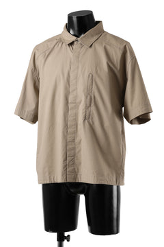 画像をギャラリービューアに読み込む, entire studios ZIP POCKET SHORT SLEEVE SHIRT (CAMEL)