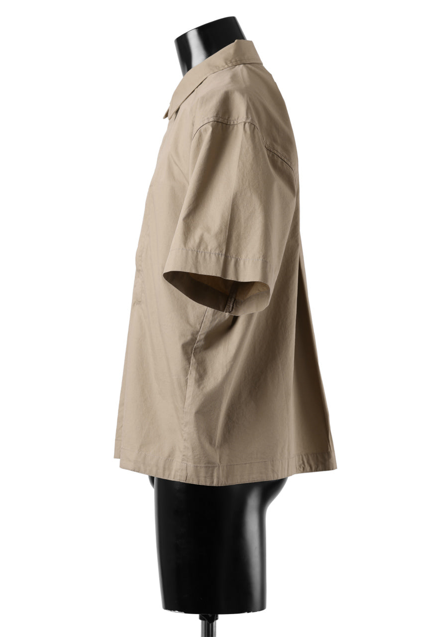 画像をギャラリービューアに読み込む, entire studios ZIP POCKET SHORT SLEEVE SHIRT (CAMEL)