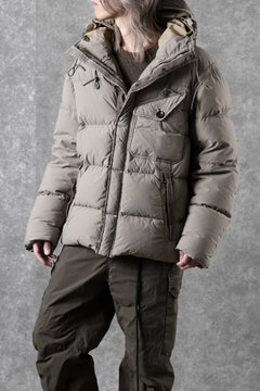 画像をギャラリービューアに読み込む, Ten c SURVIVAL DOWN JACKET / GARMENT DYED (ASH GRAY)