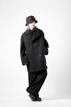 画像をギャラリービューアに読み込む, TARO HORIUCHI / th products Marine Over Coat / active setter tweed knit (black)