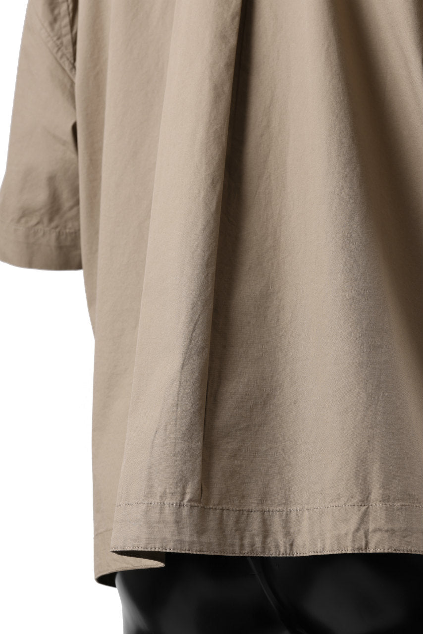 画像をギャラリービューアに読み込む, entire studios ZIP POCKET SHORT SLEEVE SHIRT (CAMEL)