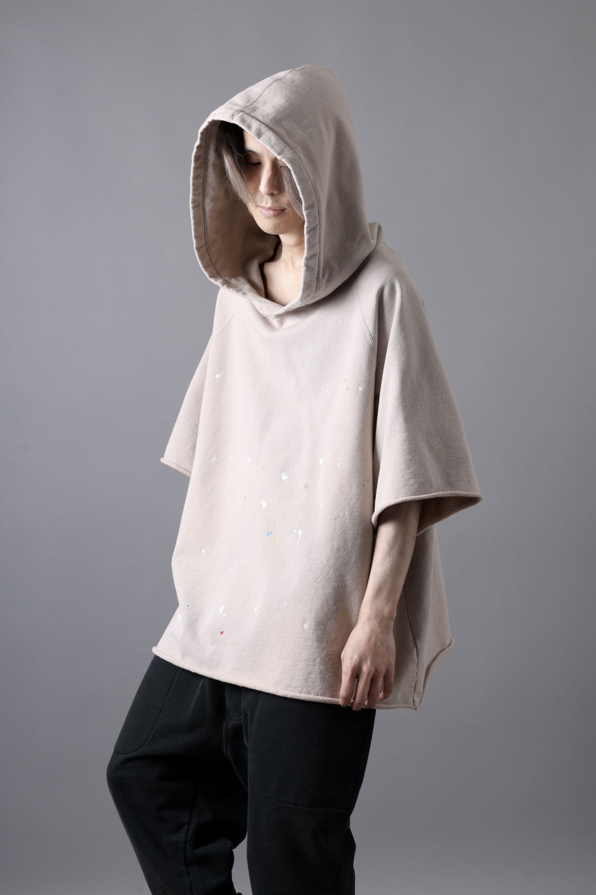 画像をギャラリービューアに読み込む, KATHARINE HAMNETT CUT OFF RAGLAN HOODIE / PENKI SPLASH (STONE)