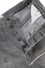 画像をギャラリービューアに読み込む, FULLCOUNT x KAMIYA Switching Denim Wide Bermuda Pants / 13.7oz Original Selvedge Denim (BLACK)