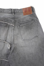 画像をギャラリービューアに読み込む, FULLCOUNT x KAMIYA Switching Denim Wide Bermuda Pants / 13.7oz Original Selvedge Denim (BLACK)