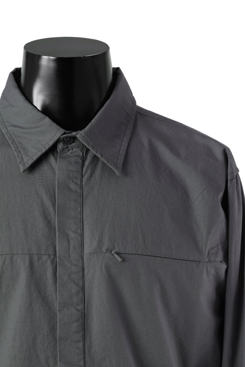 画像をギャラリービューアに読み込む, entire studios ZIP POCKET LONG SLEEVE SHIRT (ROCK)