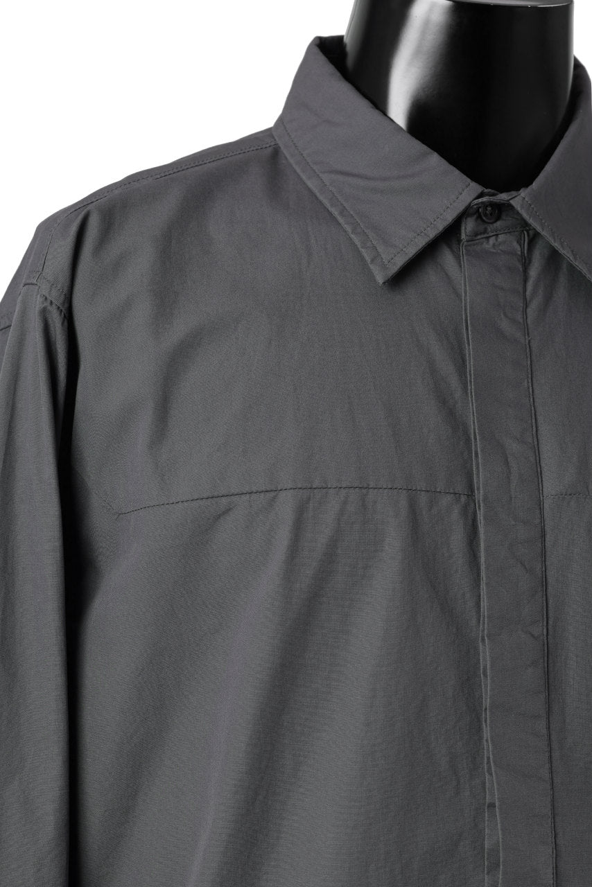 画像をギャラリービューアに読み込む, entire studios ZIP POCKET LONG SLEEVE SHIRT (ROCK)