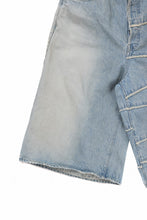 画像をギャラリービューアに読み込む, FULLCOUNT x KAMIYA Switching Denim Wide Bermuda Pants / 13.7oz Original Selvedge Denim (INDIGO BLUE)