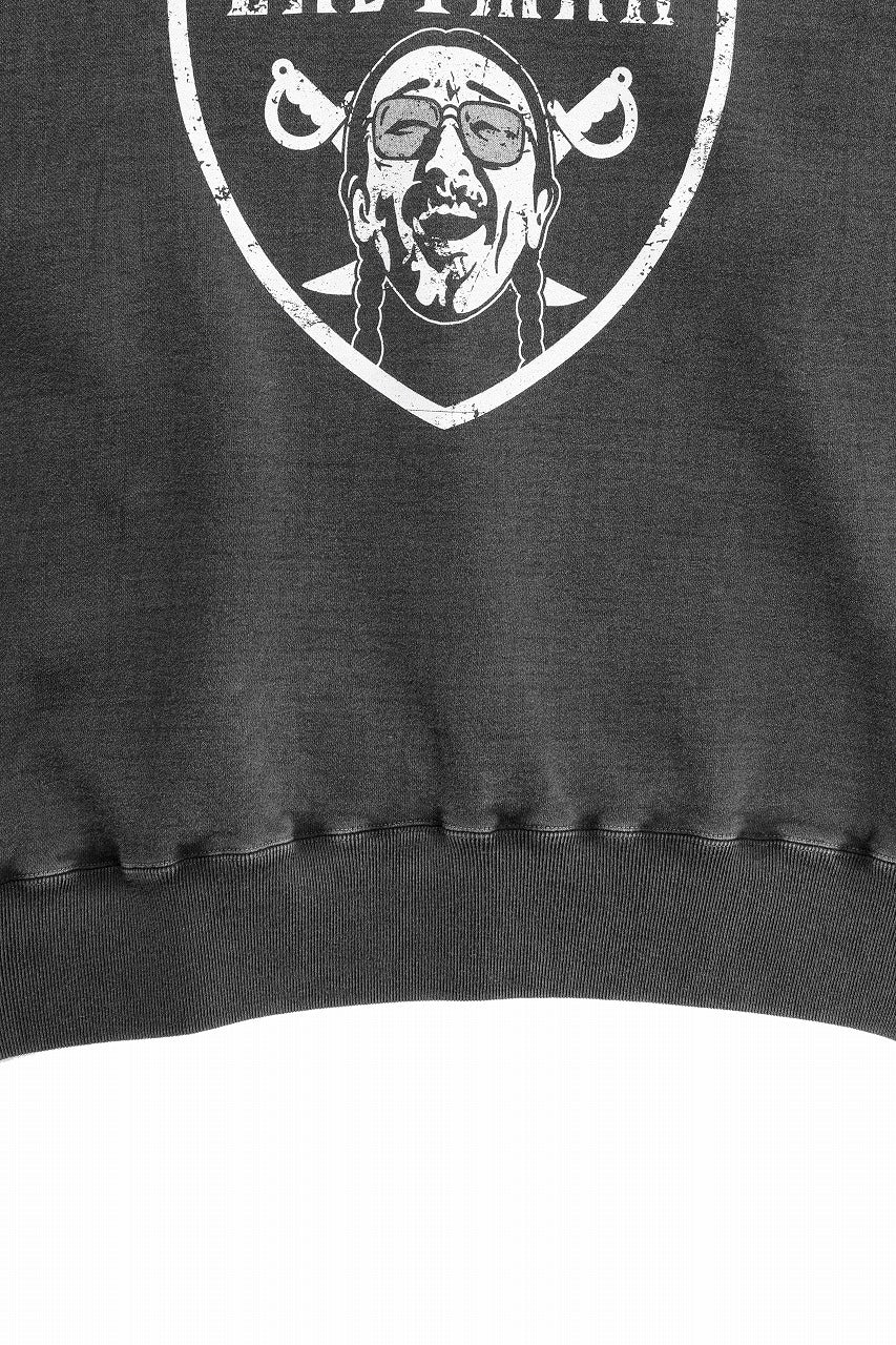 画像をギャラリービューアに読み込む, LASTMAN PRINTED CREW NECK -NFL- (BLACK)