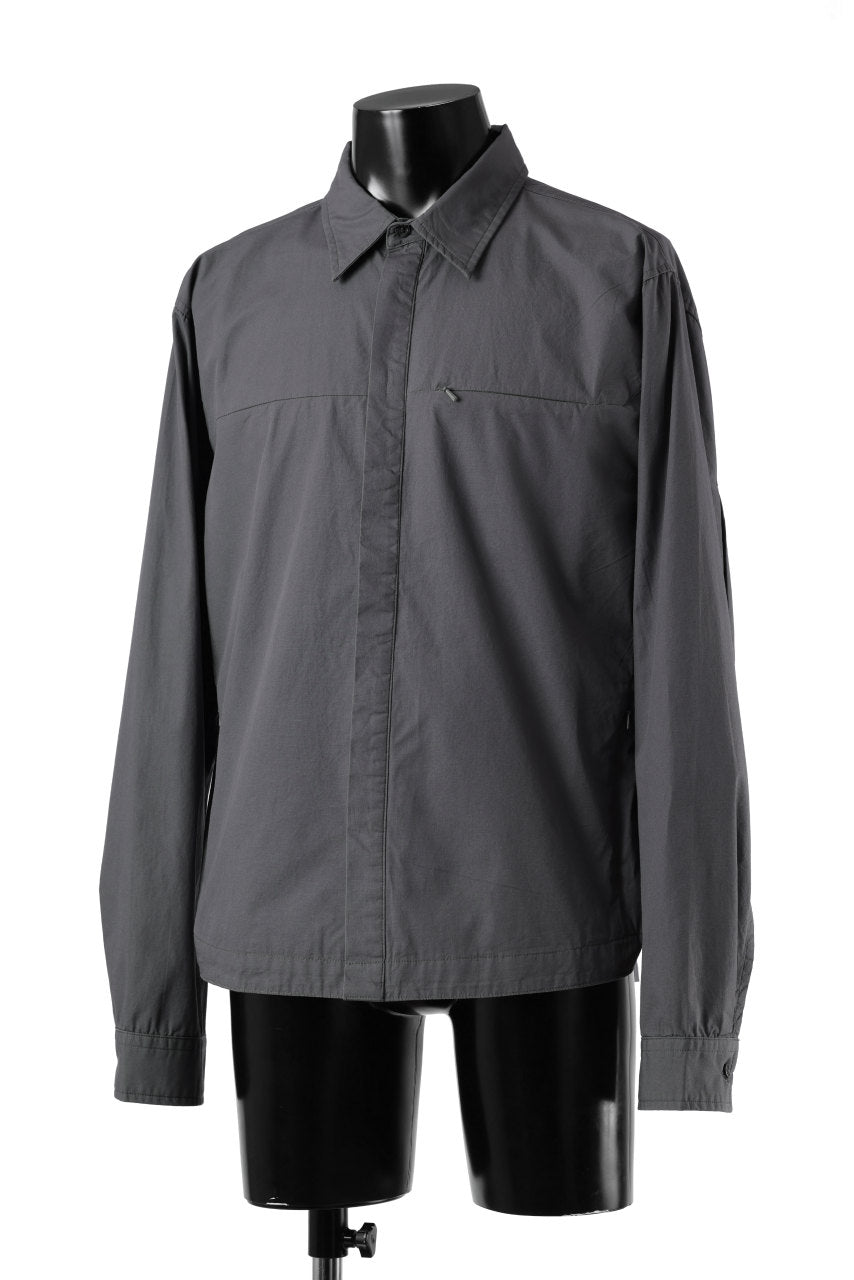 画像をギャラリービューアに読み込む, entire studios ZIP POCKET LONG SLEEVE SHIRT (ROCK)