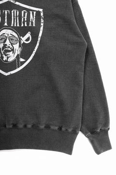 画像をギャラリービューアに読み込む, LASTMAN PRINTED CREW NECK -NFL- (BLACK)