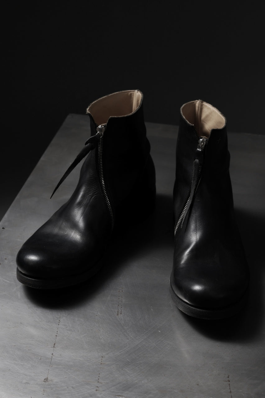 m.a+ side zipped short boot / S1G2Z/VA1,5 (BLACK)