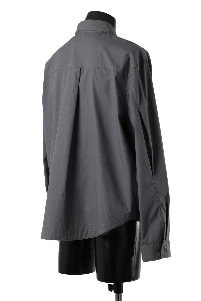 画像をギャラリービューアに読み込む, entire studios ZIP POCKET LONG SLEEVE SHIRT (ROCK)