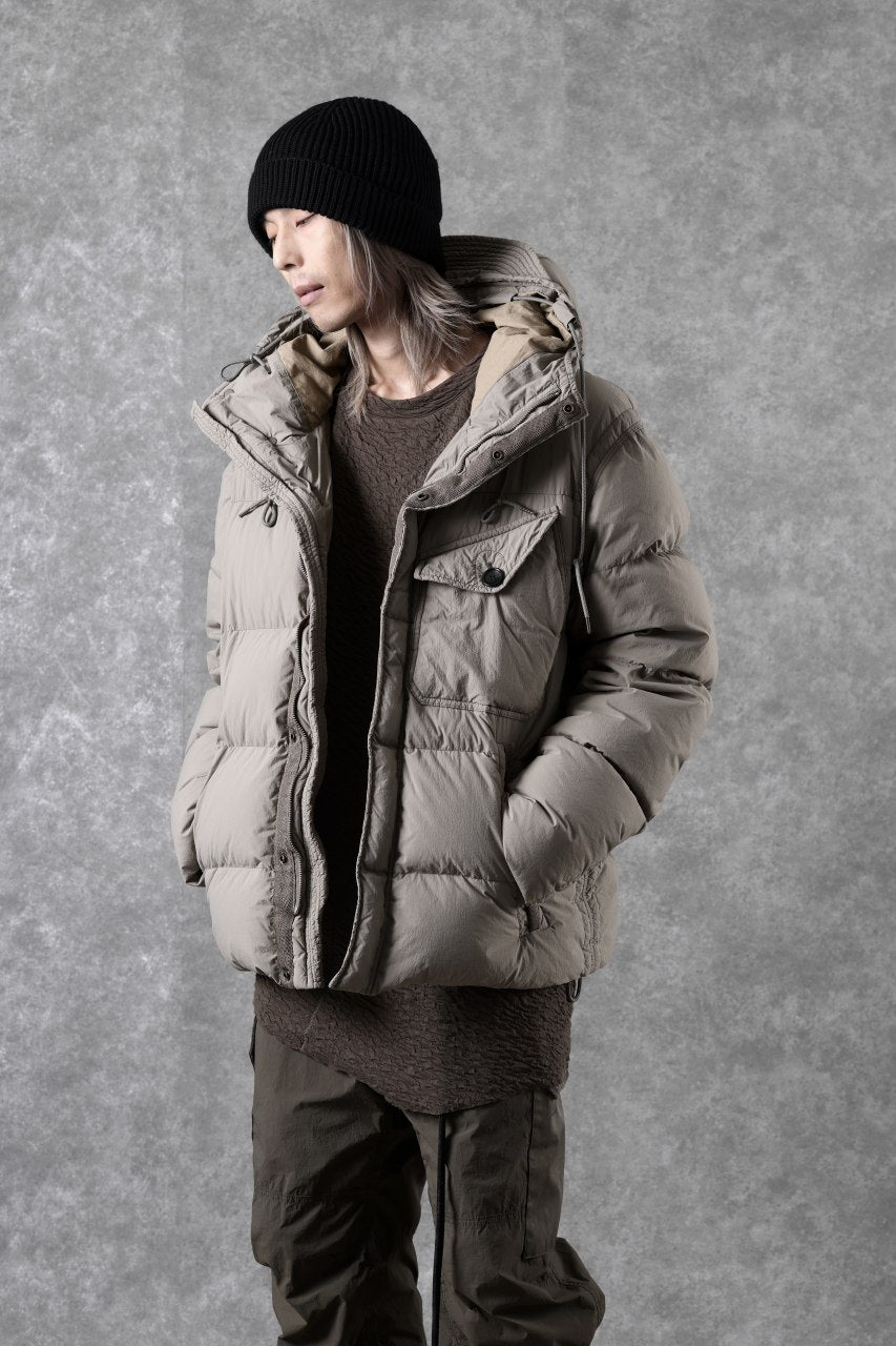 画像をギャラリービューアに読み込む, Ten c SURVIVAL DOWN JACKET / GARMENT DYED (ASH GRAY)