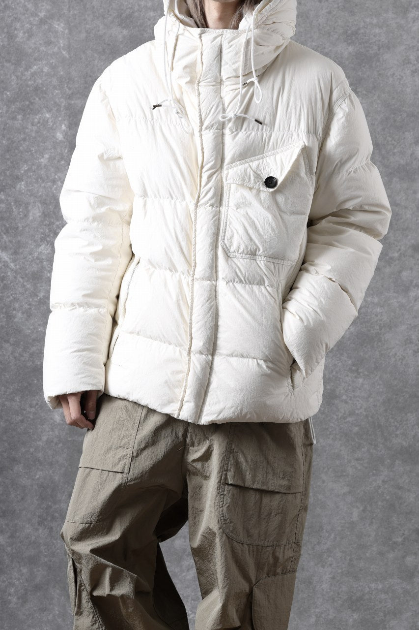 画像をギャラリービューアに読み込む, Ten c SURVIVAL DOWN JACKET / GARMENT DYED (WHITE)