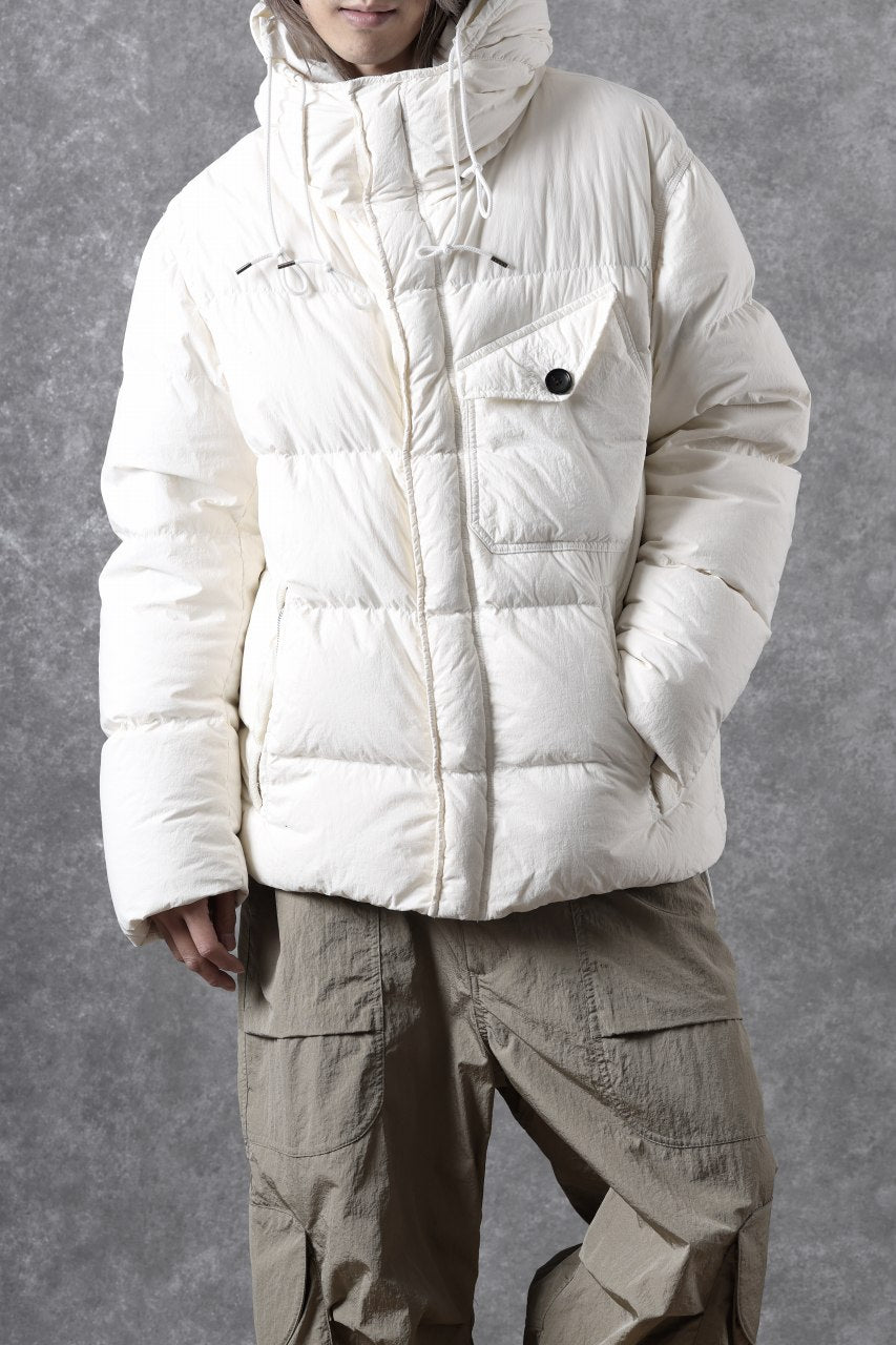 画像をギャラリービューアに読み込む, Ten c SURVIVAL DOWN JACKET / GARMENT DYED (WHITE)