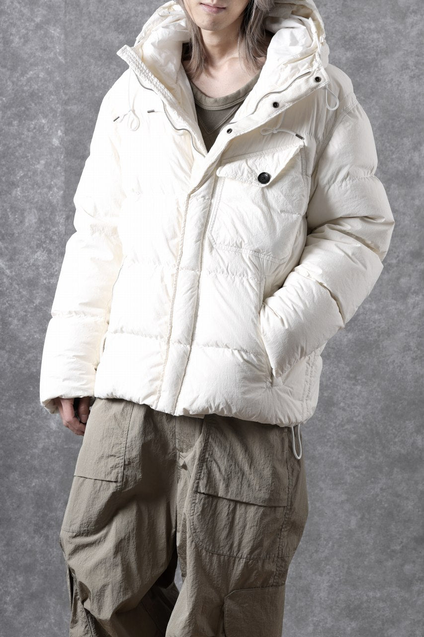 画像をギャラリービューアに読み込む, Ten c SURVIVAL DOWN JACKET / GARMENT DYED (WHITE)