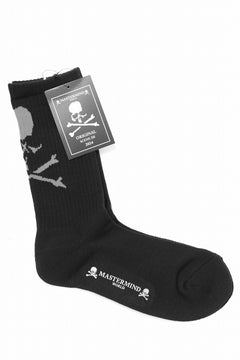 画像をギャラリービューアに読み込む, MASTERMIND WORLD REGULAR SOCKS / SKULL LOGO (BLACK)