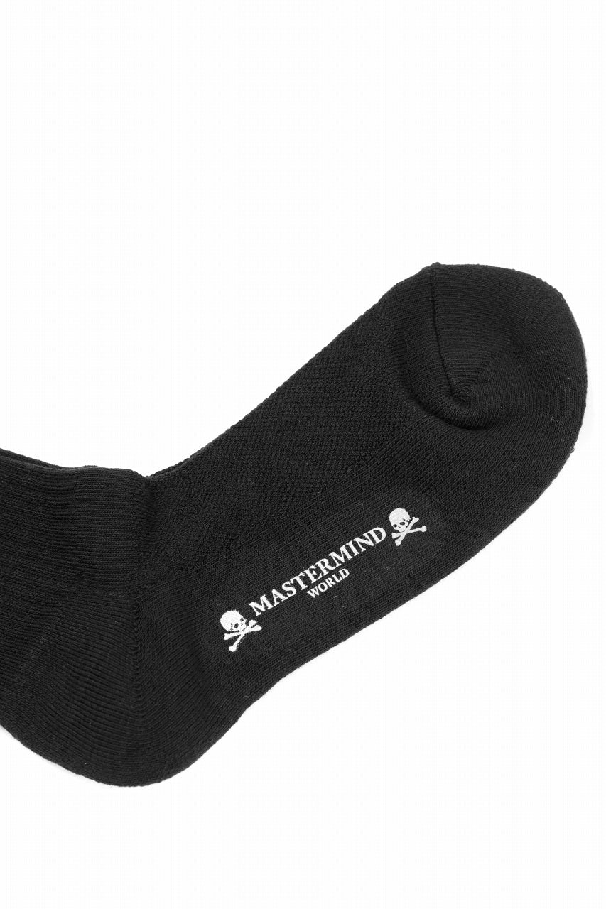 画像をギャラリービューアに読み込む, MASTERMIND WORLD REGULAR SOCKS / SKULL LOGO (BLACK)