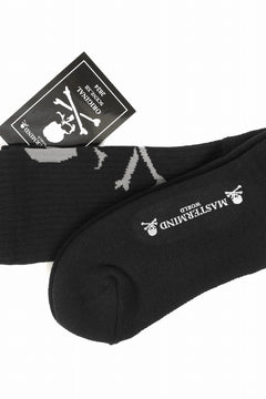 画像をギャラリービューアに読み込む, MASTERMIND WORLD REGULAR SOCKS / SKULL LOGO (BLACK)