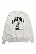 画像をギャラリービューアに読み込む, LASTMAN PRINTED CREW NECK -FC LM- (OATMEAL)