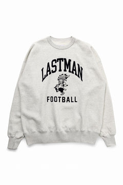 画像をギャラリービューアに読み込む, LASTMAN PRINTED CREW NECK -FC LM- (OATMEAL)