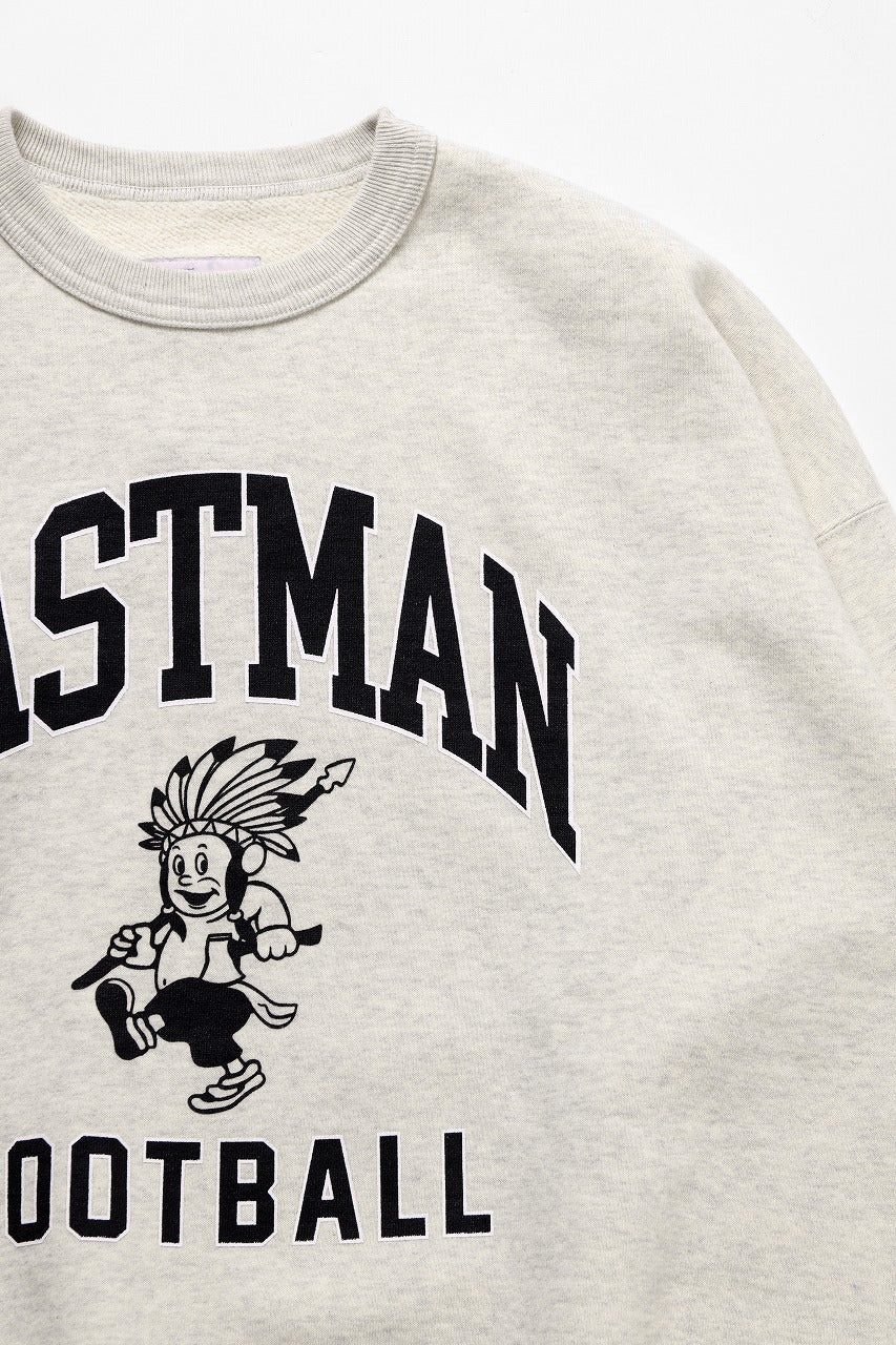 画像をギャラリービューアに読み込む, LASTMAN PRINTED CREW NECK -FC LM- (OATMEAL)
