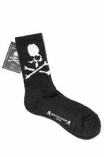 画像をギャラリービューアに読み込む, mastermind JAPAN REGULAR SOCKS / SKULL LOGO (BLACK)