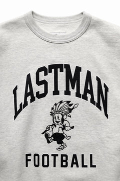 画像をギャラリービューアに読み込む, LASTMAN PRINTED CREW NECK -FC LM- (OATMEAL)