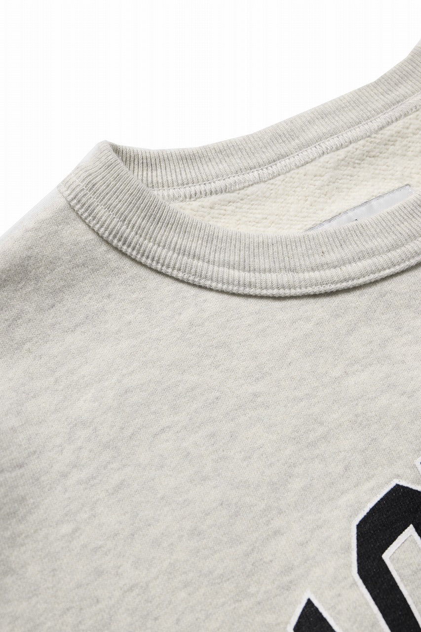 画像をギャラリービューアに読み込む, LASTMAN PRINTED CREW NECK -FC LM- (OATMEAL)