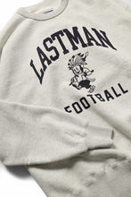 画像をギャラリービューアに読み込む, LASTMAN PRINTED CREW NECK -FC LM- (OATMEAL)