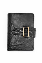 画像をギャラリービューアに読み込む, ierib Folded Wallet / Waxed Horse Butt Leather (BLACK #B)